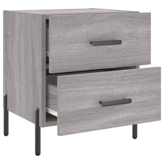 Bedside Cabinets 2 pcs Grey Sonoma 40x35x47.5 cm Engineered Wood