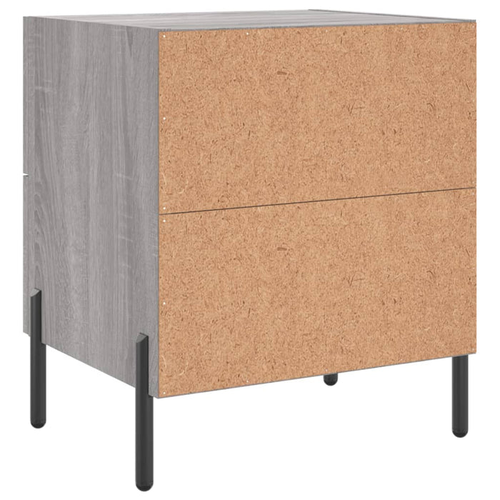 Bedside Cabinets 2 pcs Grey Sonoma 40x35x47.5 cm Engineered Wood