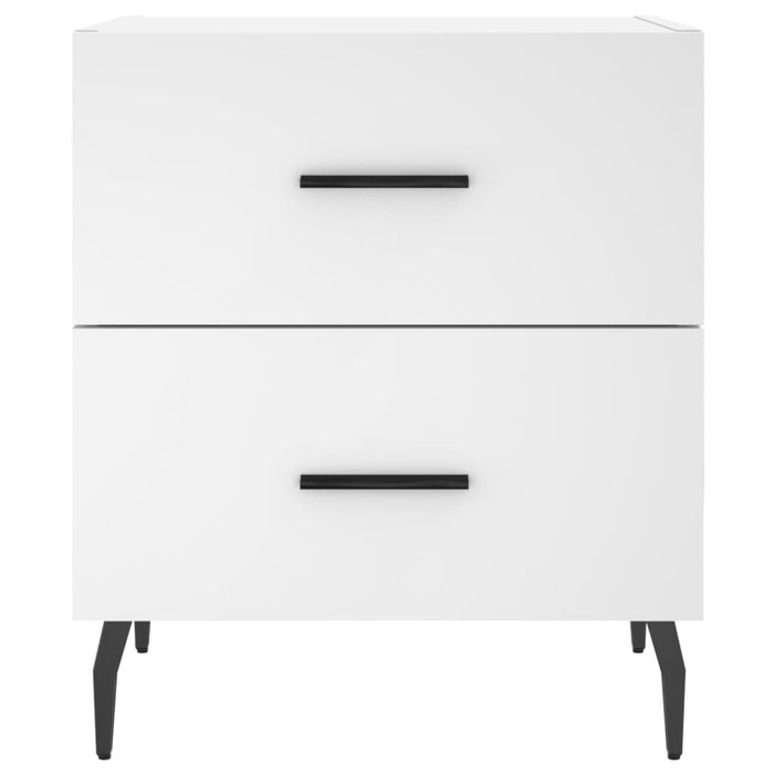 Bedside Cabinets 2 pcs White 40x35x47.5 cm Engineered Wood