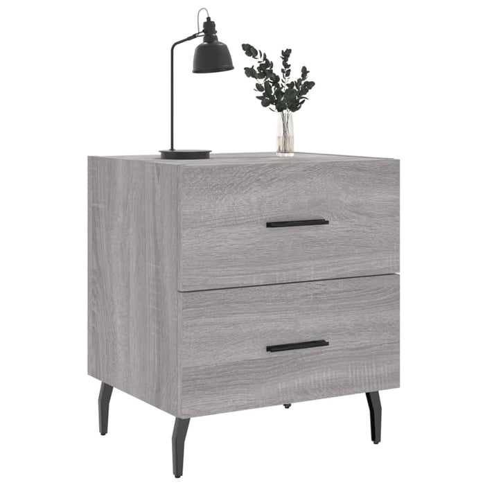 Bedside Cabinets 2 pcs Grey Sonoma 40x35x47.5 cm Engineered Wood