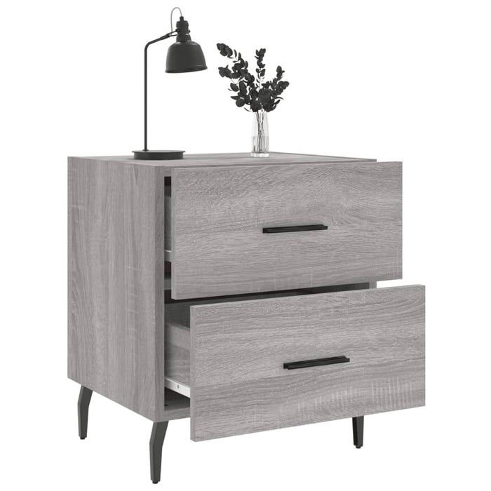 Bedside Cabinets 2 pcs Grey Sonoma 40x35x47.5 cm Engineered Wood