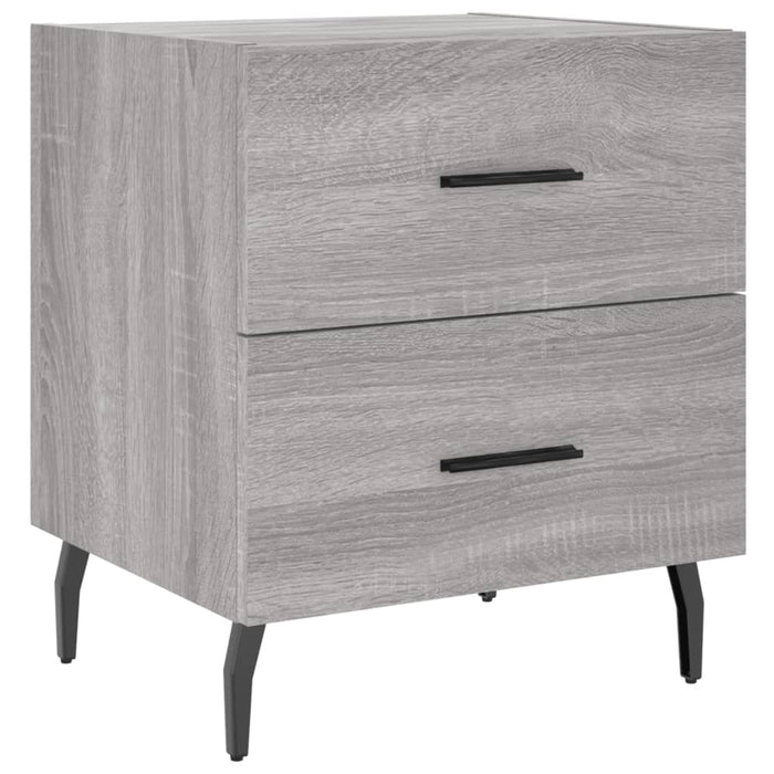 Bedside Cabinets 2 pcs Grey Sonoma 40x35x47.5 cm Engineered Wood