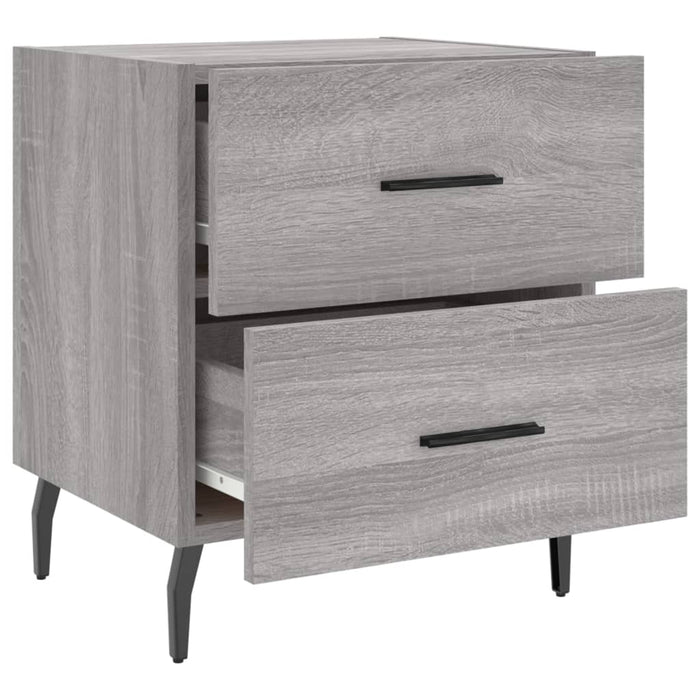 Bedside Cabinets 2 pcs Grey Sonoma 40x35x47.5 cm Engineered Wood