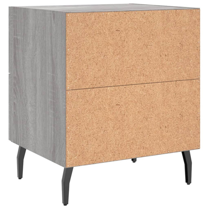 Bedside Cabinets 2 pcs Grey Sonoma 40x35x47.5 cm Engineered Wood