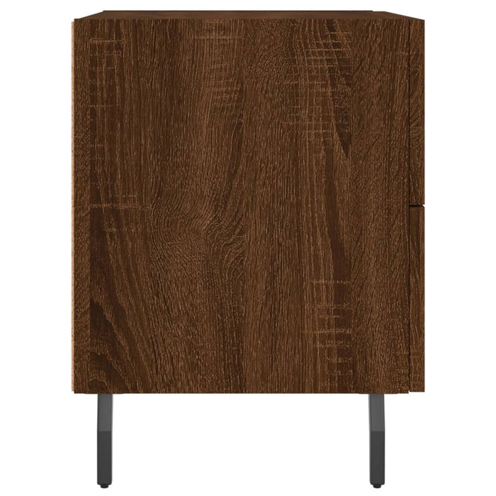 Bedside Cabinets 2 pcs Brown Oak 40x35x47.5 cm Engineered Wood