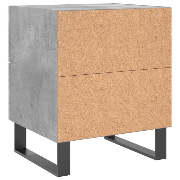 Bedside Cabinets 2 pcs Concrete Grey 40x35x47.5 cm Engineered Wood