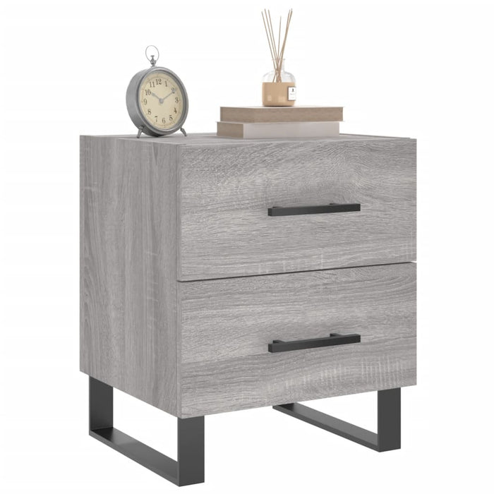 Bedside Cabinets 2 pcs Grey Sonoma 40x35x47.5 cm Engineered Wood