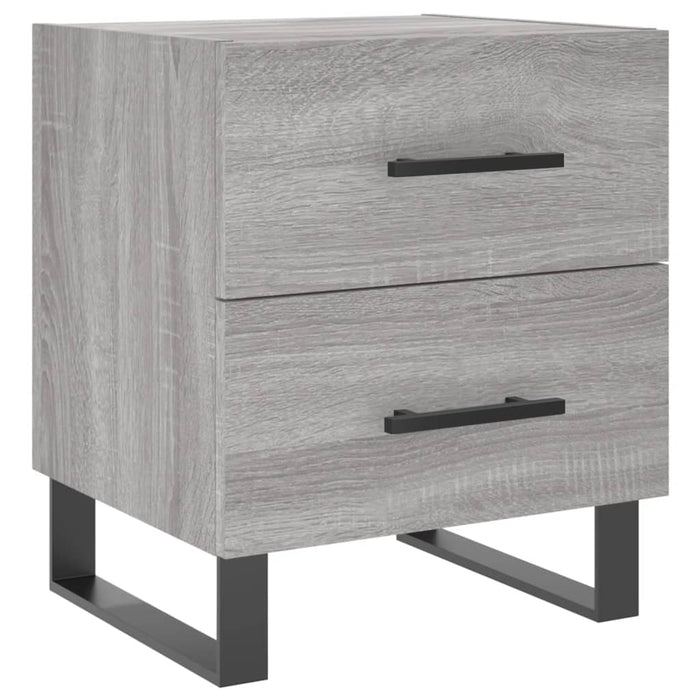 Bedside Cabinets 2 pcs Grey Sonoma 40x35x47.5 cm Engineered Wood