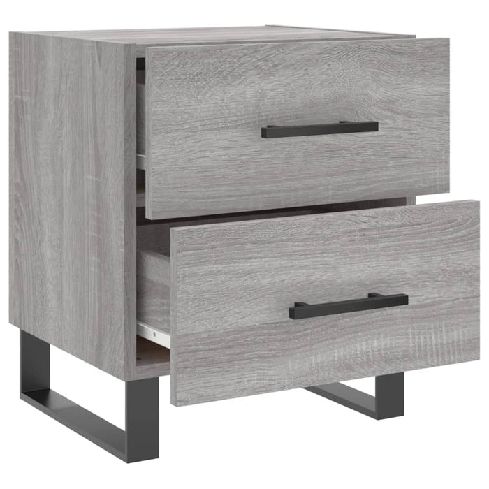 Bedside Cabinets 2 pcs Grey Sonoma 40x35x47.5 cm Engineered Wood