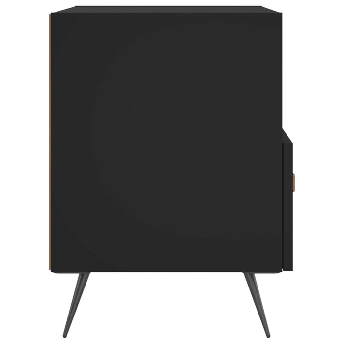 Noptiera 2 buc Negru 40x35x47,5 cm Lemn de Inginerie