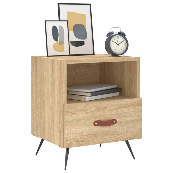 Bedside Cabinets 2 pcs Sonoma Oak 40x35x47.5 cm Engineered Wood