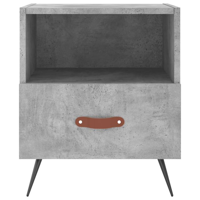 Bedside Cabinets 2 pcs Concrete Grey 40x35x47.5 cm Engineered Wood