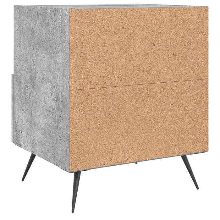 Bedside Cabinets 2 pcs Concrete Grey 40x35x47.5 cm Engineered Wood