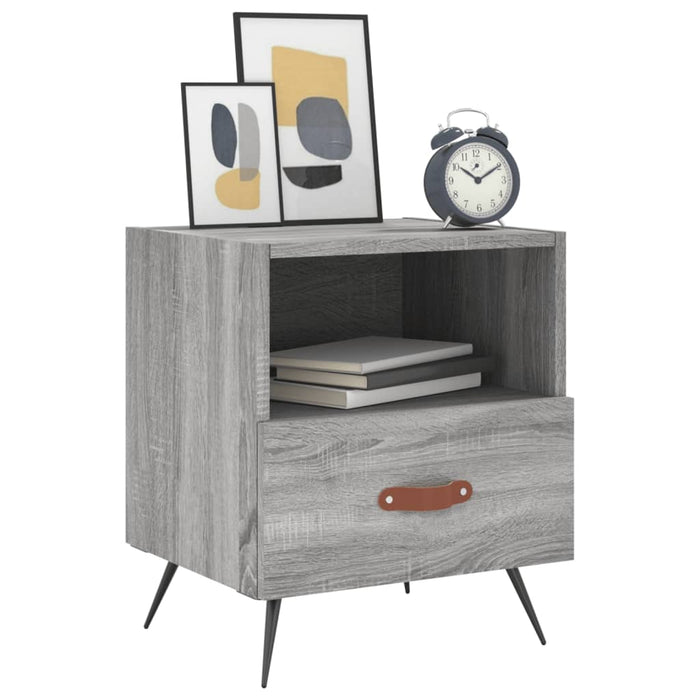 Bedside Cabinets 2 pcs Grey Sonoma 40x35x47.5 cm Engineered Wood