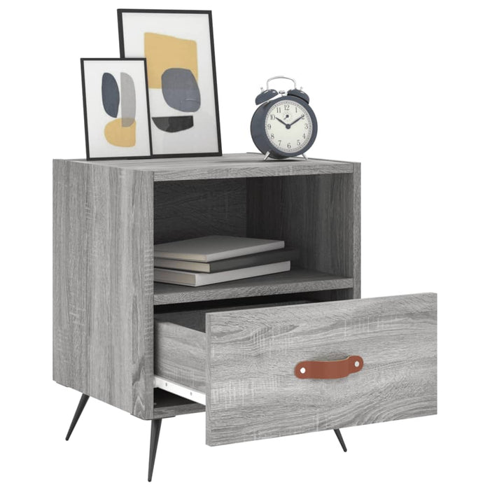 Bedside Cabinets 2 pcs Grey Sonoma 40x35x47.5 cm Engineered Wood