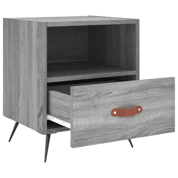 Bedside Cabinets 2 pcs Grey Sonoma 40x35x47.5 cm Engineered Wood