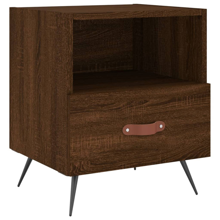 Bedside Cabinets 2 pcs Brown Oak 40x35x47.5 cm Engineered Wood