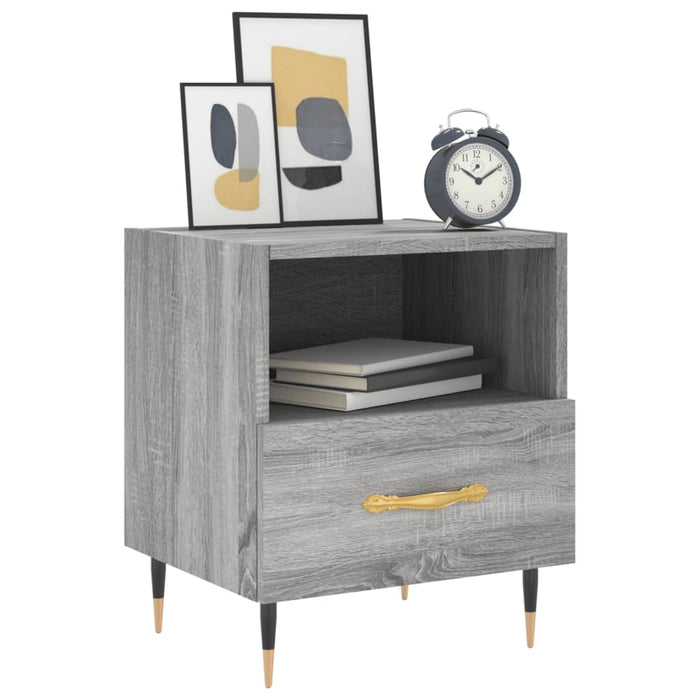 Bedside Cabinets 2 pcs Grey Sonoma 40x35x47.5 cm Engineered Wood