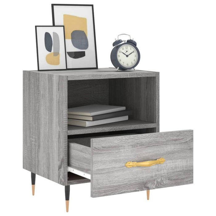 Bedside Cabinets 2 pcs Grey Sonoma 40x35x47.5 cm Engineered Wood