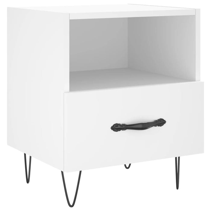 Bedside Cabinets 2 pcs White 40x35x47.5 cm Engineered Wood