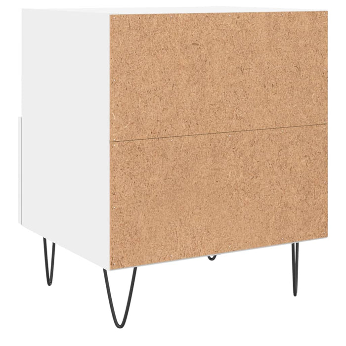 Bedside Cabinets 2 pcs White 40x35x47.5 cm Engineered Wood