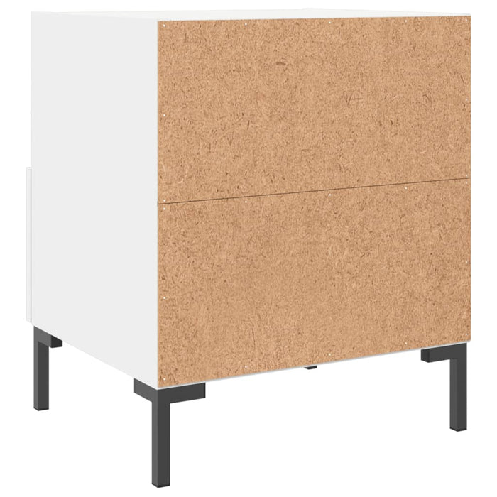 Bedside Cabinet White 40x35x47.5 cm Engineered Wood