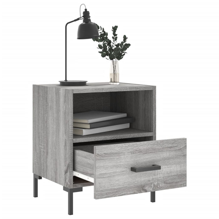 Bedside Cabinets 2 pcs Grey Sonoma 40x35x47.5 cm Engineered Wood