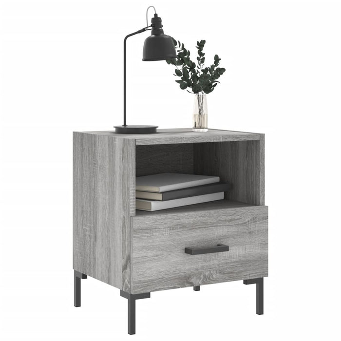 Bedside Cabinets 2 pcs Grey Sonoma 40x35x47.5 cm Engineered Wood