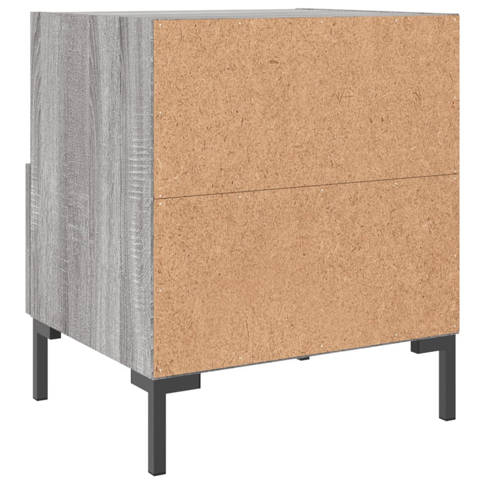 Bedside Cabinets 2 pcs Grey Sonoma 40x35x47.5 cm Engineered Wood