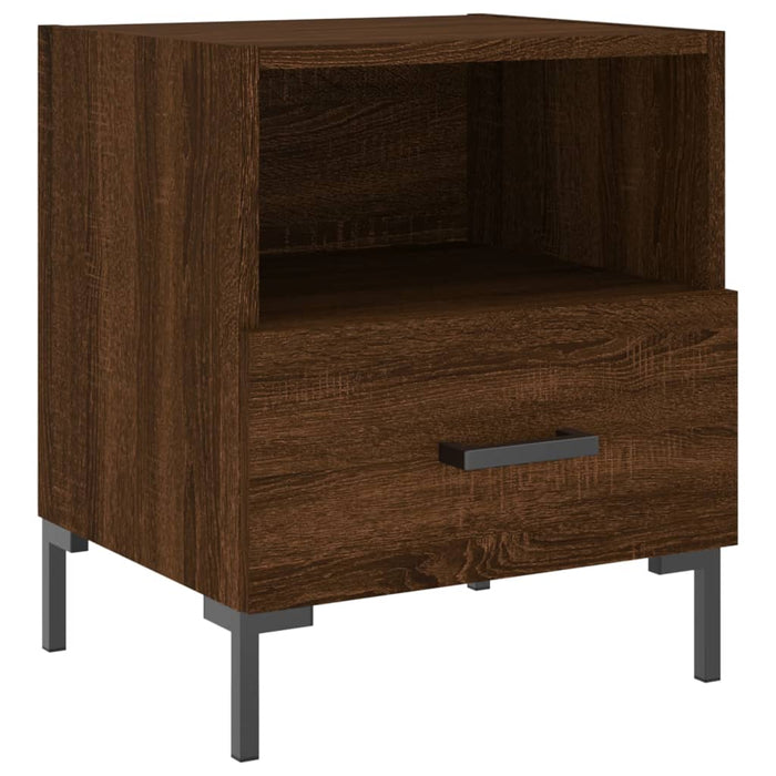 Bedside Cabinets 2 pcs Brown Oak 40x35x47.5 cm Engineered Wood