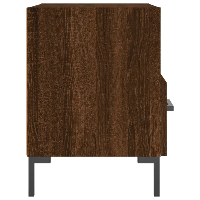 Bedside Cabinets 2 pcs Brown Oak 40x35x47.5 cm Engineered Wood