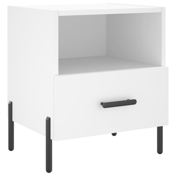 Bedside Cabinets 2 pcs White 40x35x47.5 cm Engineered Wood