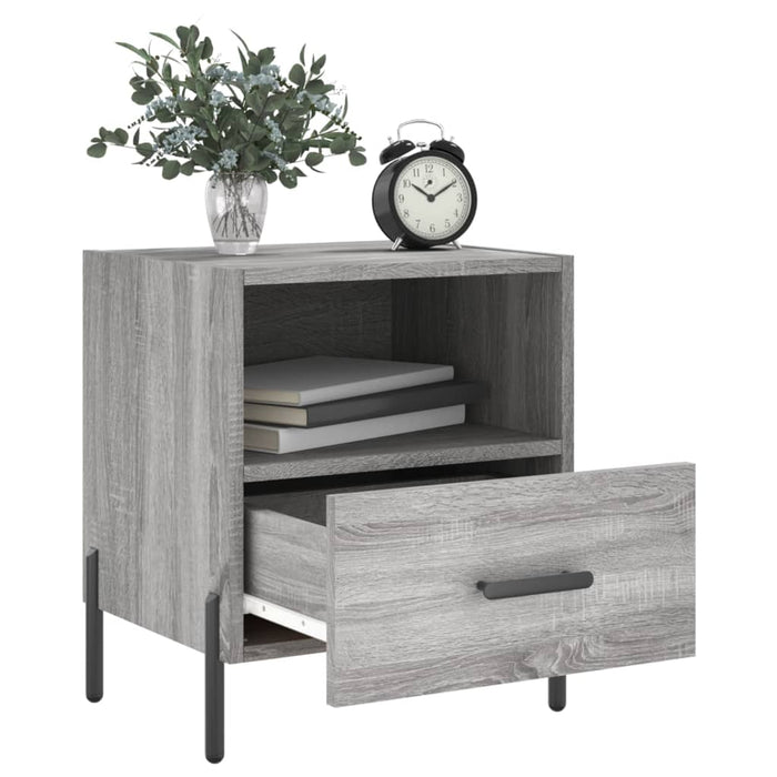 Bedside Cabinets 2 pcs Grey Sonoma 40x35x47.5 cm Engineered Wood