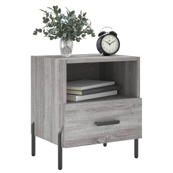 Bedside Cabinets 2 pcs Grey Sonoma 40x35x47.5 cm Engineered Wood