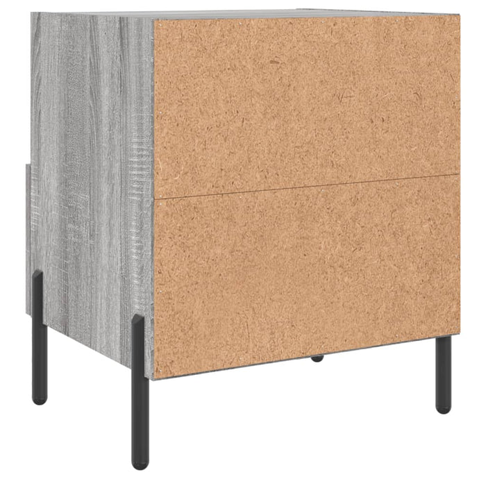 Bedside Cabinets 2 pcs Grey Sonoma 40x35x47.5 cm Engineered Wood