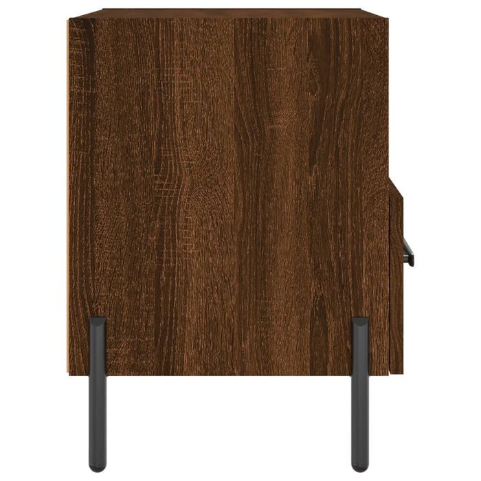 Bedside Cabinets 2 pcs Brown Oak 40x35x47.5 cm Engineered Wood