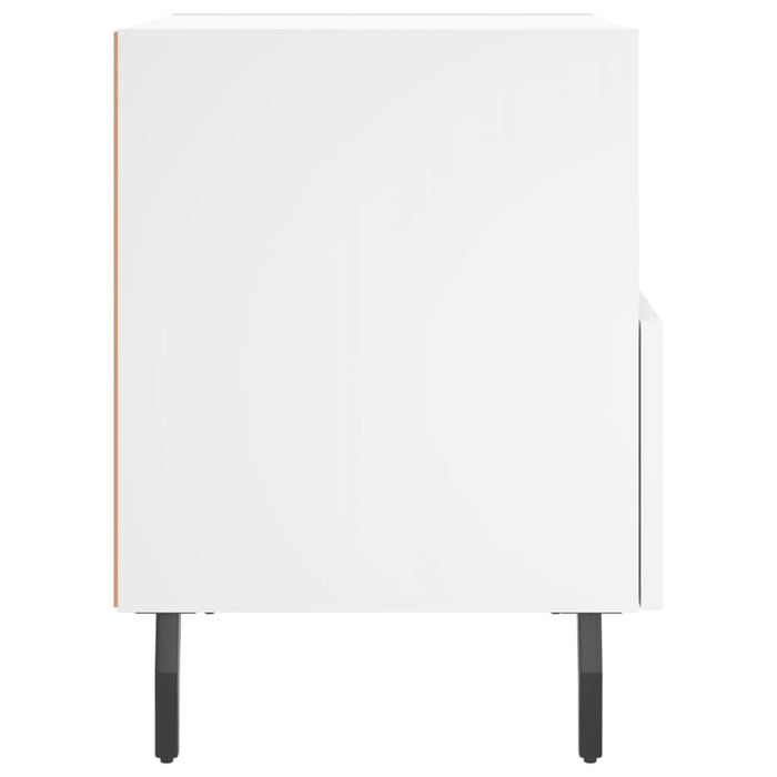 Bedside Cabinet White 40x35x47.5 cm Engineered Wood