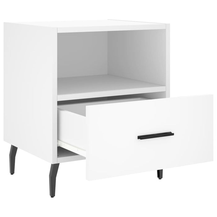 Bedside Cabinets 2 pcs White 40x35x47.5 cm Engineered Wood