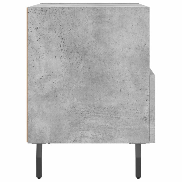 Noptiera 2 buc Beton Gri 40x35x47,5 cm Lemn de inginerie