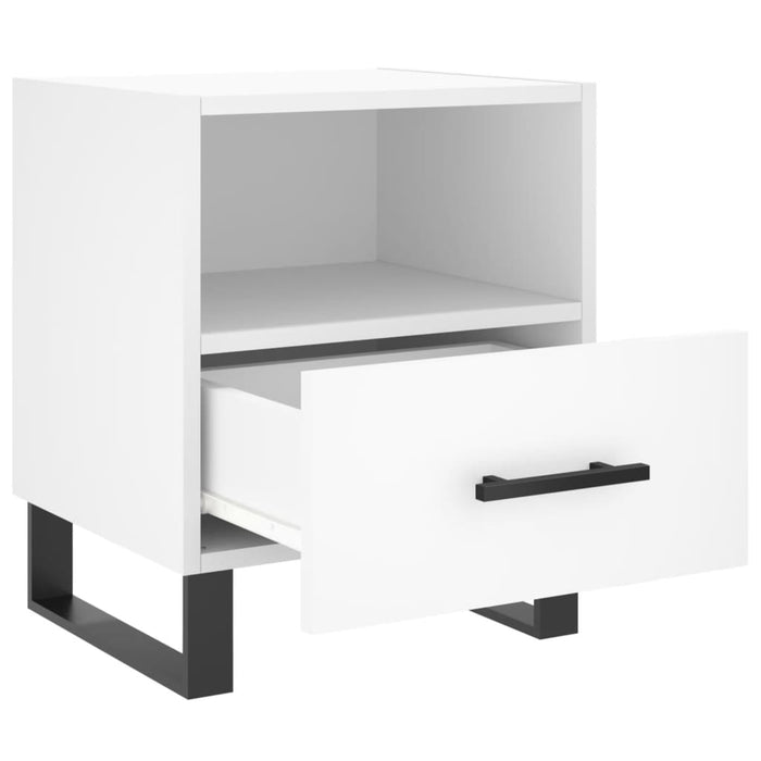 Bedside Cabinets 2 pcs White 40x35x47.5 cm Engineered Wood