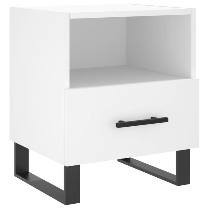 Bedside Cabinets 2 pcs White 40x35x47.5 cm Engineered Wood