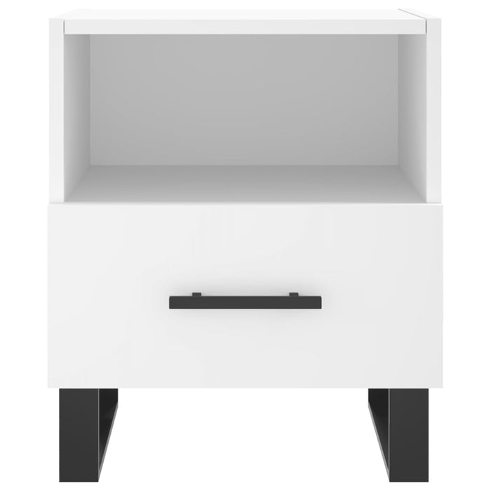 Bedside Cabinets 2 pcs White 40x35x47.5 cm Engineered Wood