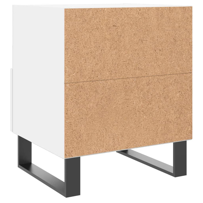 Bedside Cabinets 2 pcs White 40x35x47.5 cm Engineered Wood