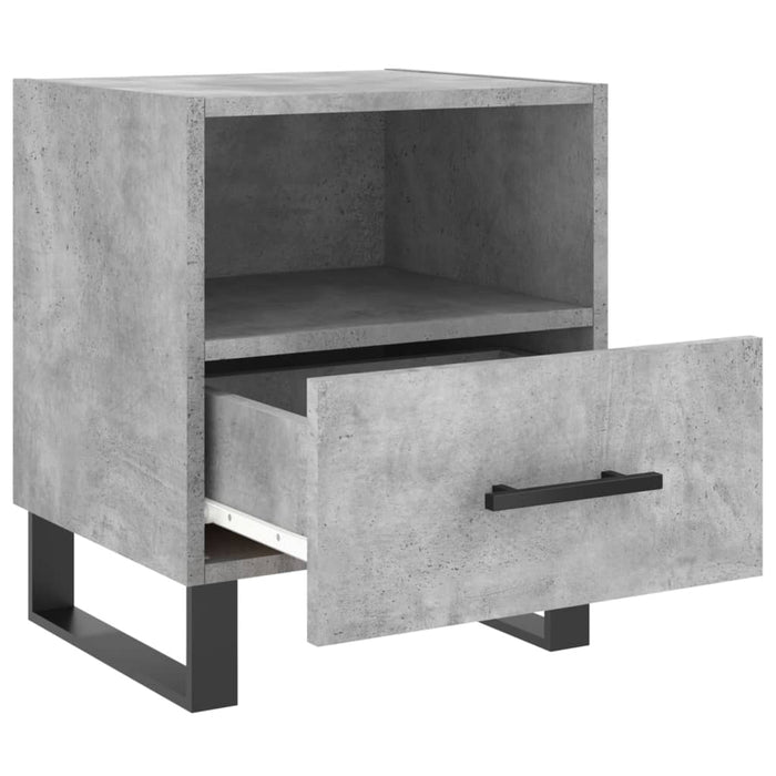 Bedside Cabinets 2 pcs Concrete Grey 40x35x47.5 cm Engineered Wood