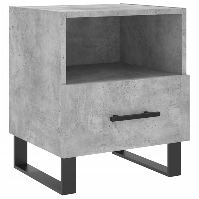 Bedside Cabinets 2 pcs Concrete Grey 40x35x47.5 cm Engineered Wood