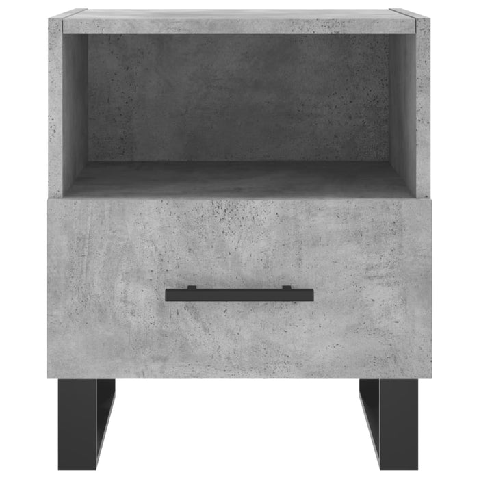 Bedside Cabinets 2 pcs Concrete Grey 40x35x47.5 cm Engineered Wood