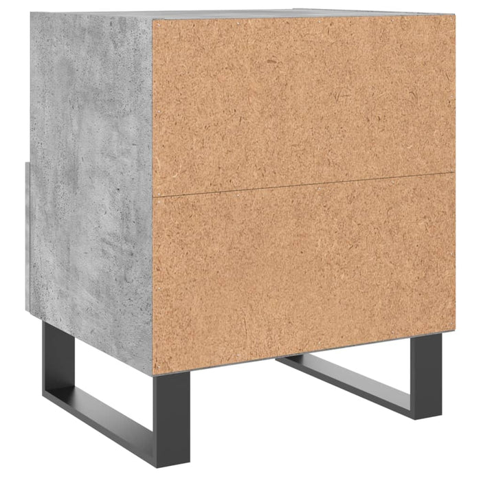 Bedside Cabinets 2 pcs Concrete Grey 40x35x47.5 cm Engineered Wood