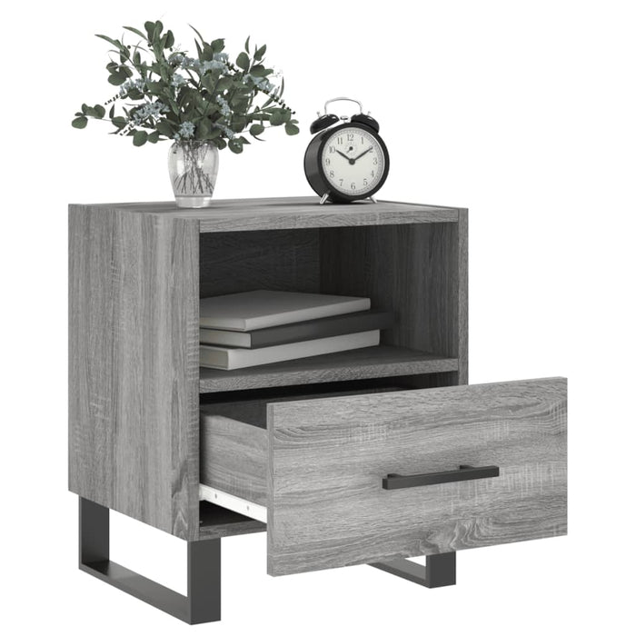 Bedside Cabinets 2 pcs Grey Sonoma 40x35x47.5 cm Engineered Wood