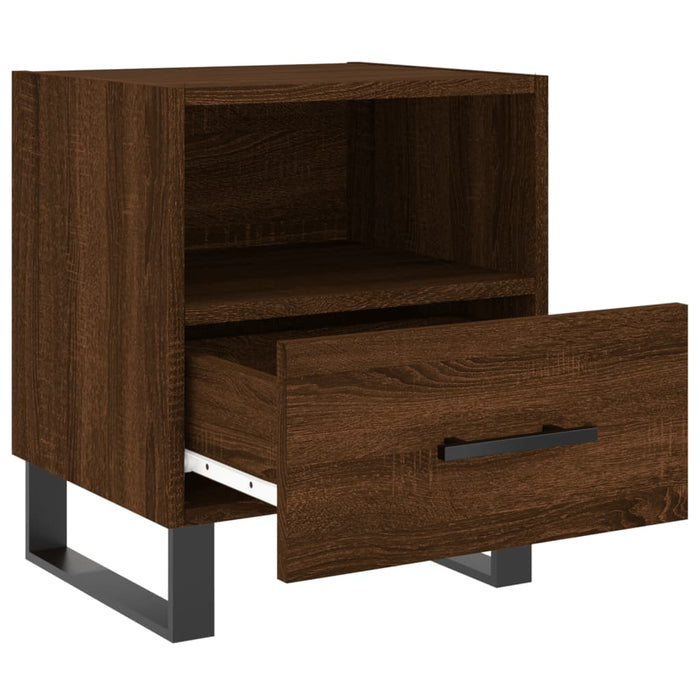 Bedside Cabinets 2 pcs Brown Oak 40x35x47.5 cm Engineered Wood