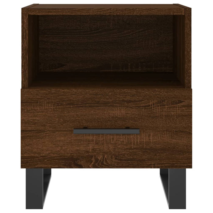 Bedside Cabinets 2 pcs Brown Oak 40x35x47.5 cm Engineered Wood